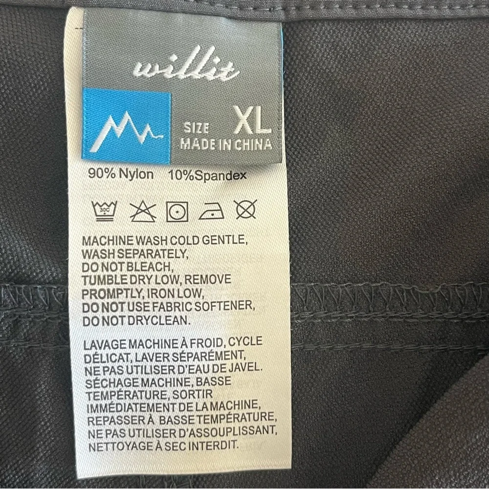 Willit Men's NWT Cargo Hiking Shorts UPF 50+ Sun Protection Gray Gorpcore Sz XL